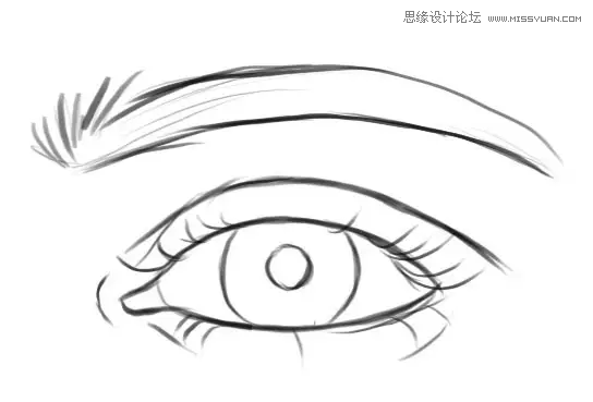Photoshop绘制超逼真的人像眼睛效果,PS教程