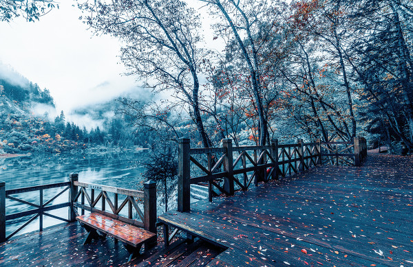 Photoshop结合LR调出风景照片唯美冷色调,PS教程,