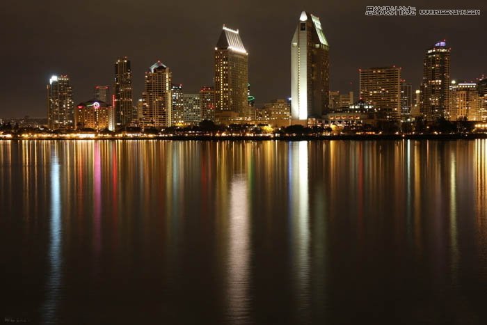 Photoshop合成绚丽城市背景的夜景婚片,PS教程