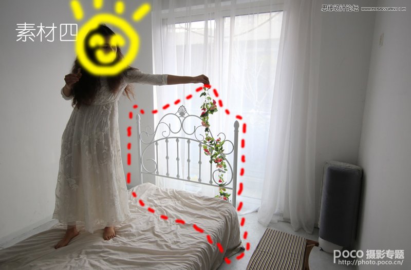 Photoshop合成创意的悬浮人像场景
