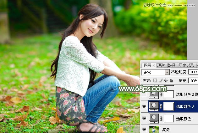 Photoshop调出春季美女照片唯美的粉红色调,PS教程