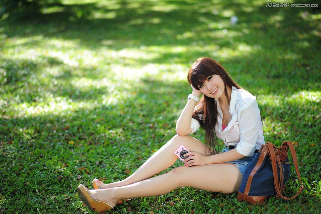 Photoshop调出外景春季女孩怀旧效果,PS教程