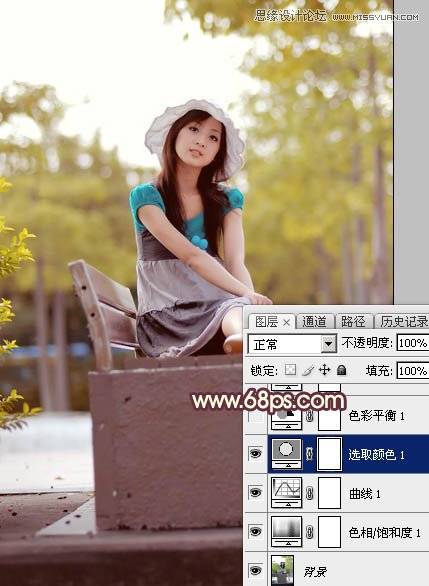 Photoshop调出果子美女照片甜美的柔肤色调,PS教程