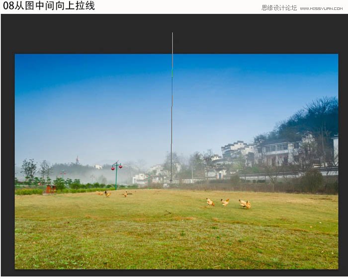 Photoshop使用渐变给风景照片增加彩虹,PS教程