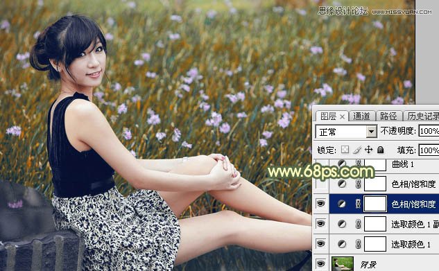 PhotoshopݵŮŵ䰵ɫЧ,PS̳