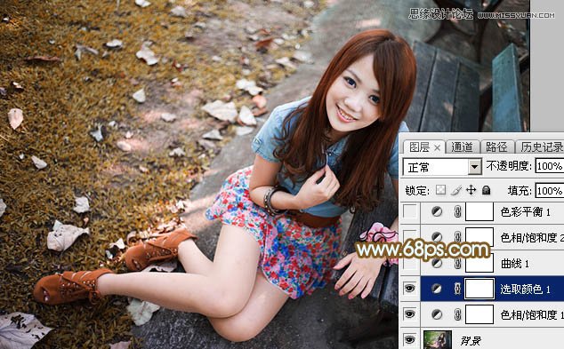 Photoshop԰Ů＾ɫ,PS̳