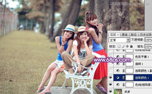 Photoshop԰ŮλɫЧ,PS̳