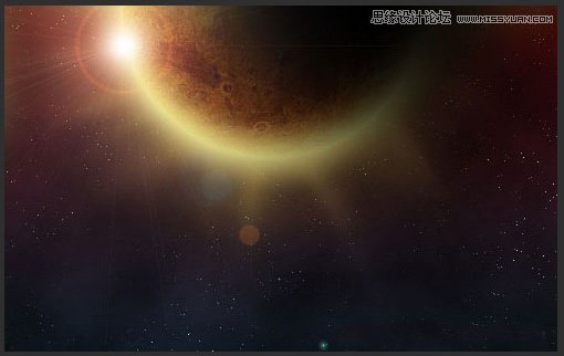 photoshop制作超炫的日食光线效果,PS教程