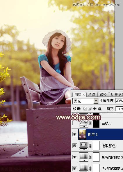 Photoshop调出果子美女照片甜美的柔肤色调,PS教程