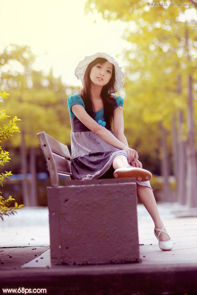 photoshop调出果子美女照片甜美的柔肤色调,PS教程