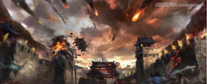 Photoshop制作时尚大气的游戏专题页模板,PS教程