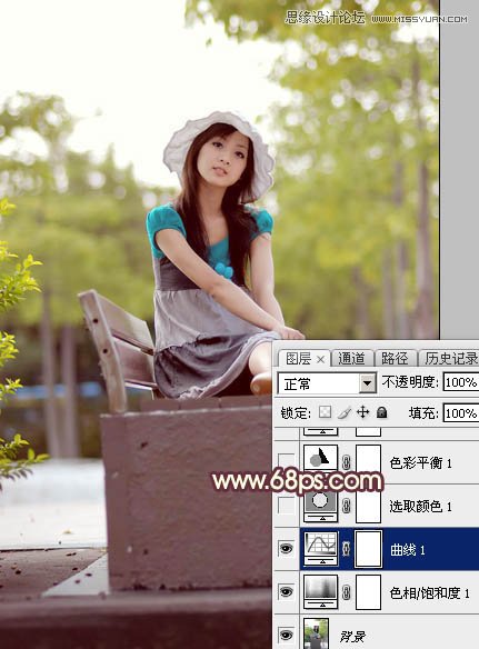 Photoshop调出果子美女照片甜美的柔肤色调,PS教程