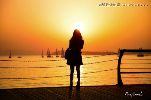 Photoshop制作在海边被打散的人像效果,PS教程