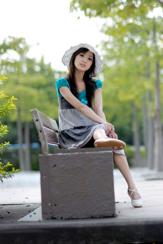 Photoshop调出果子美女照片甜美的柔肤色调,PS教程