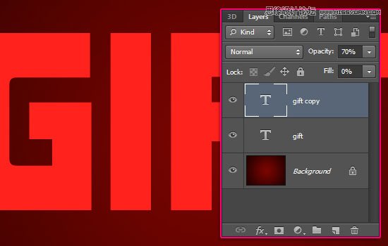 Photoshop制作节日喜庆的立体字教程,PS教程