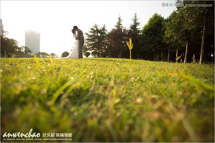 Photoshop调出小清新的外景婚片效果图,PS教程
