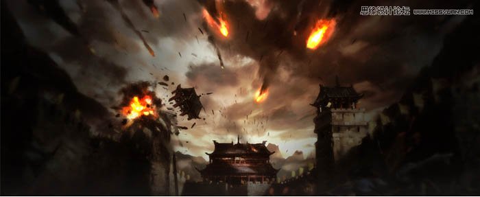 Photoshop制作时尚大气的游戏专题页模板,PS教程