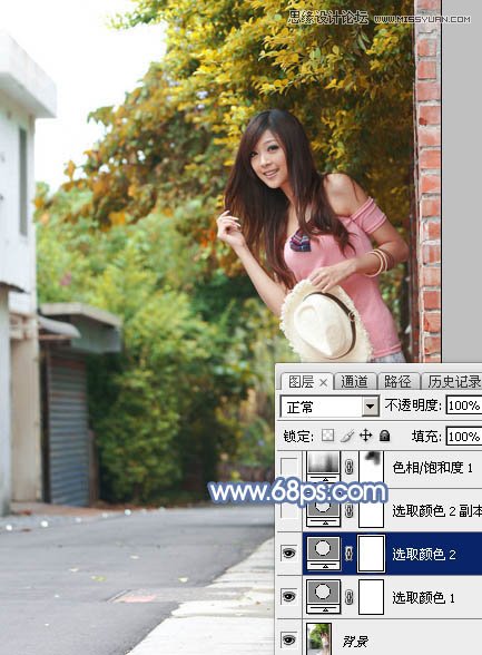 Photoshop调出美女模特秋季暖黄效果,PS教程