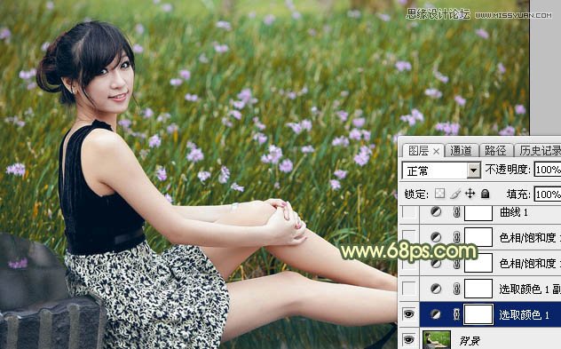 PhotoshopݵŮŵ䰵ɫЧ,PS̳