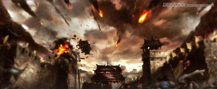 Photoshop制作时尚大气的游戏专题页模板,PS教程