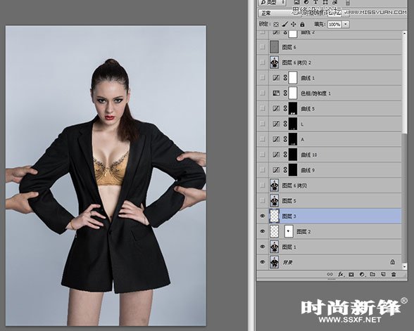 Photoshop制作超酷的性感模特商业修图教程,PS教程