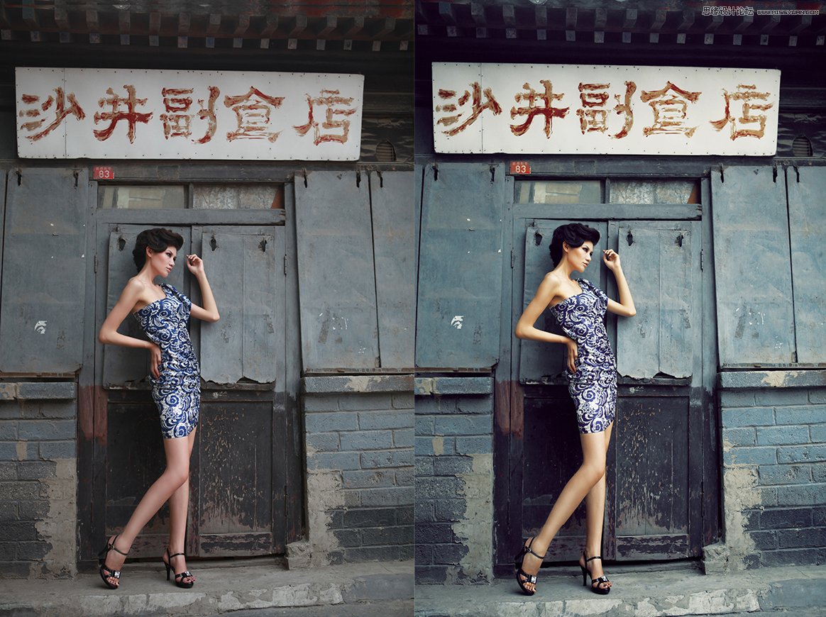 Photoshop调出后期质感古铜色效果的人像照片