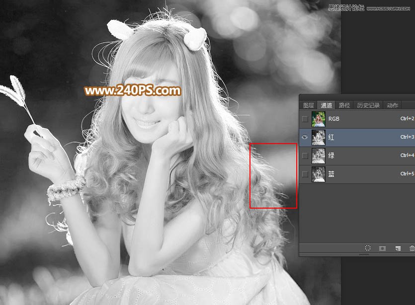 Photoshopͨٳ෢˿Ů,PS̳,