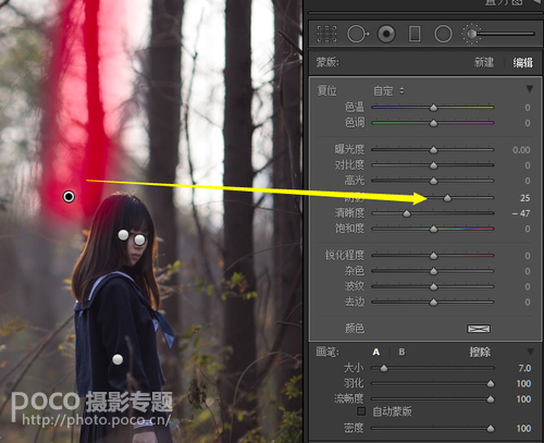 Photoshop给森林人像添加甜美的逆光效果