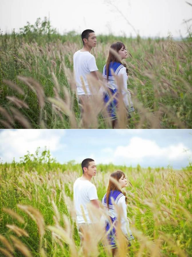 Photoshop调出外景人像照片夏季小清新效果,PS教程,