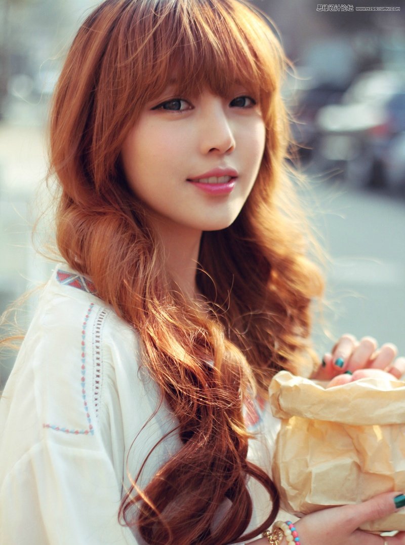 Photoshop结合SAI把甜美人像转手绘处理