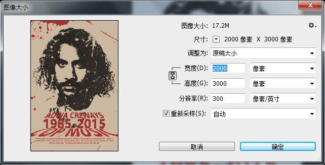 Photoshop设计复古喷溅效果的人像海报合成教程
