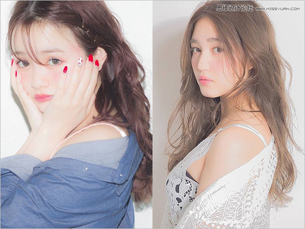 photoshop调色调出粉嫩肤色效果的人像照片