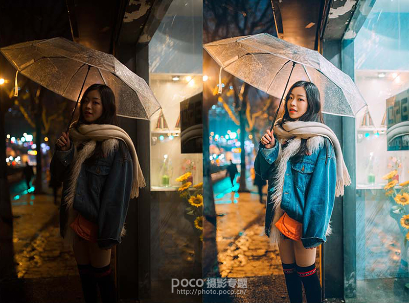 Photoshop给夜景曝光不足的人像照片调亮,PS教程,