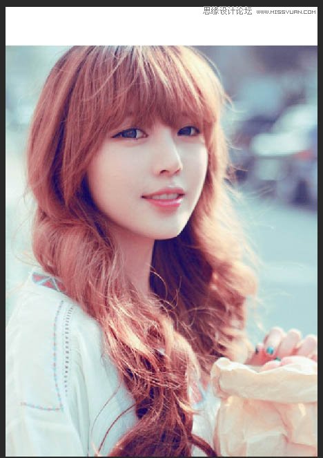 Photoshop结合SAI把甜美人像转手绘处理
