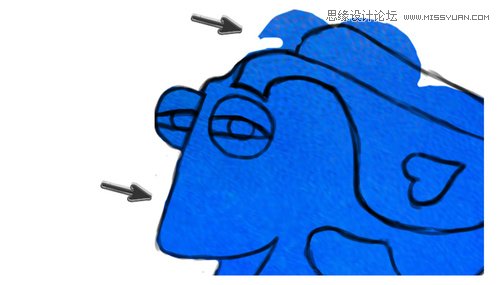 Photoshop合成可爱健忘的Dory小鱼效果