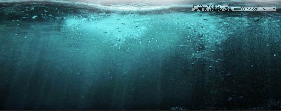 Photoshop合成在海面上漂浮的岛屿效果图