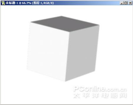 Photoshop滤镜制作空中旋转的3D魔方照片