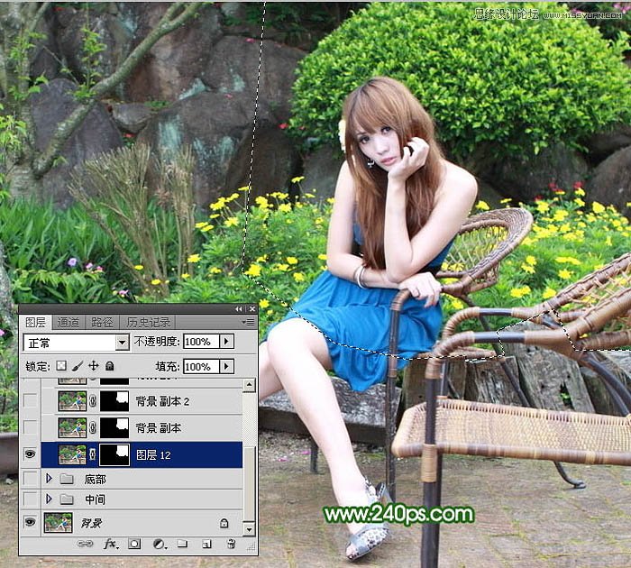 Photoshop快速去掉照片中不需要的元素教程