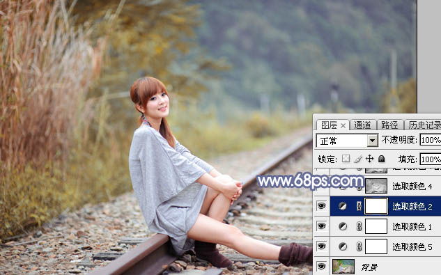 Photoshop调出果子人像照片唯美暖色效果