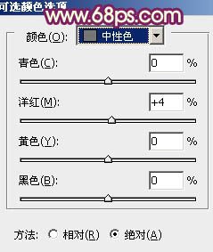 用PS把外景人物图片调成灿烂青紫色彩