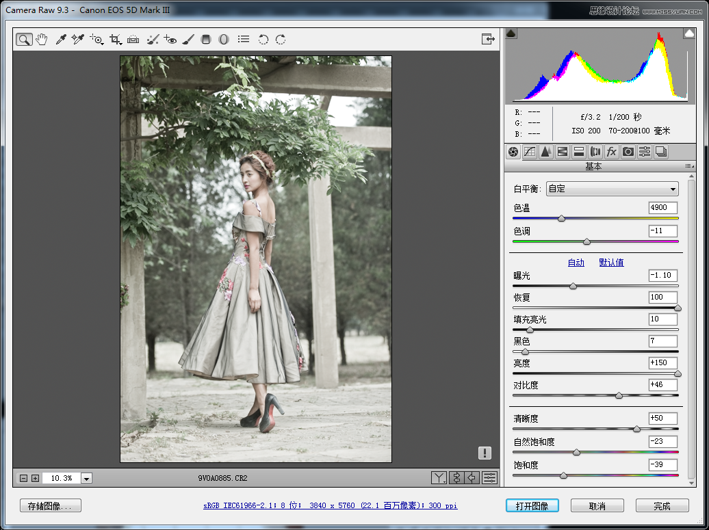 Photoshop制作中国风古画卷风格的婚纱照片