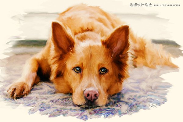 利用photoshop涂抹工具把照片转为绘画效果