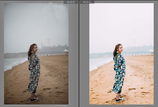 Photoshop结合LR调出海边人像电影胶片效果,PS教程,
