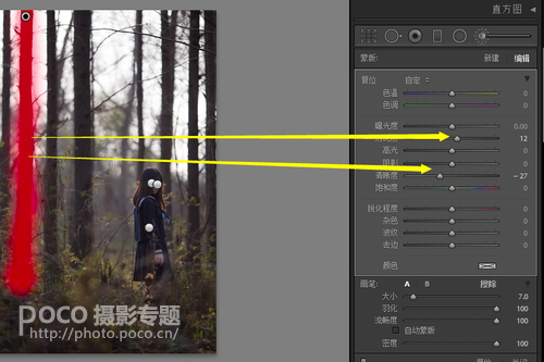 Photoshop给森林人像添加甜美的逆光效果