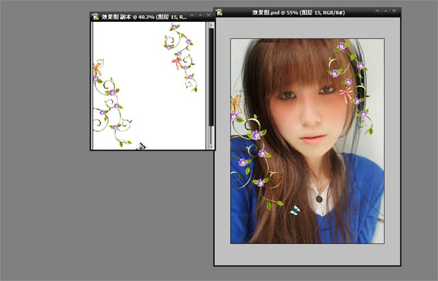 Photoshop给室内美女自拍头像照片美化修饰教程