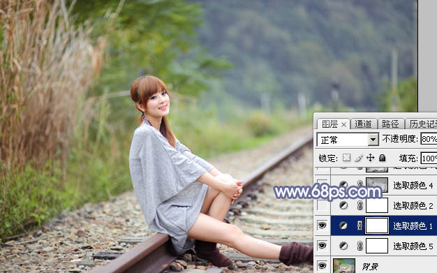 Photoshop调出果子人像照片唯美暖色效果