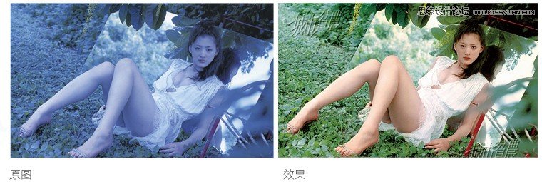 Photoshop快速的给偏色的人像照片校色