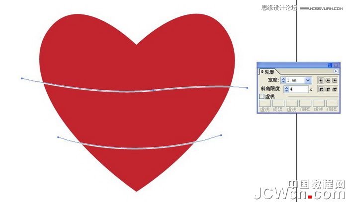 Illustrator绘制心形效果的粉色海报,PS教程,