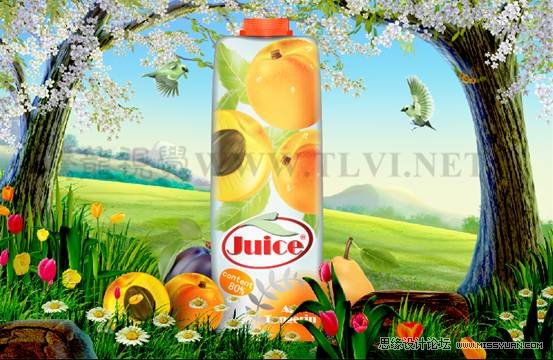 Illustrator CS5教程:通过蒙版功能制作饮料<a href=/photoshop/haibao/ target=_blank class=infotextkey>海报</a>,PS教程,