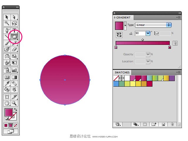 Illustrator实例教程:绘制精美渐变插画,PS教程,